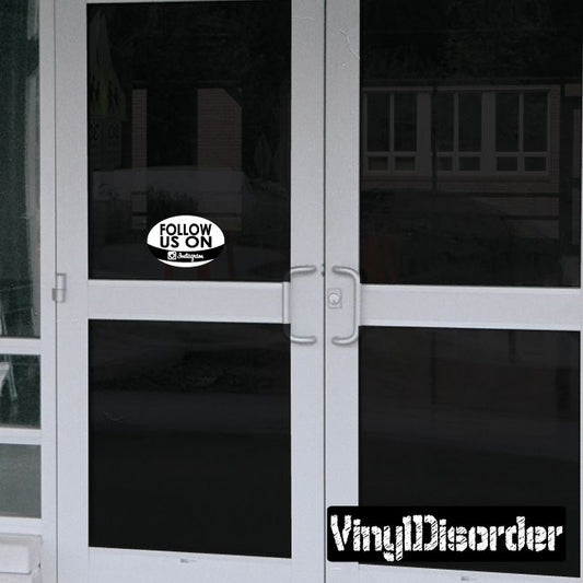 Image of Follow Us on Instagram Sticker - Vinyl Sticker - Car Sticker - 001