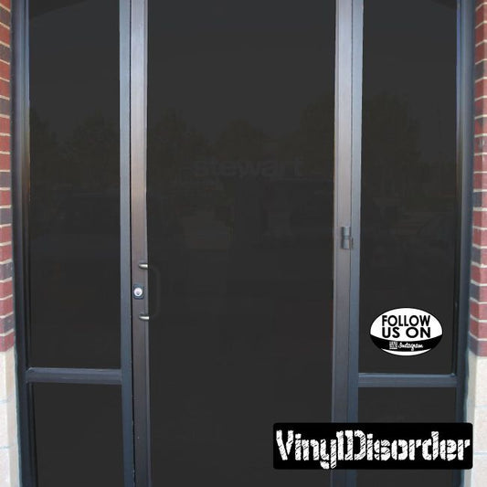 Follow Us on Instagram Sticker - Vinyl Sticker - Car Sticker - 002