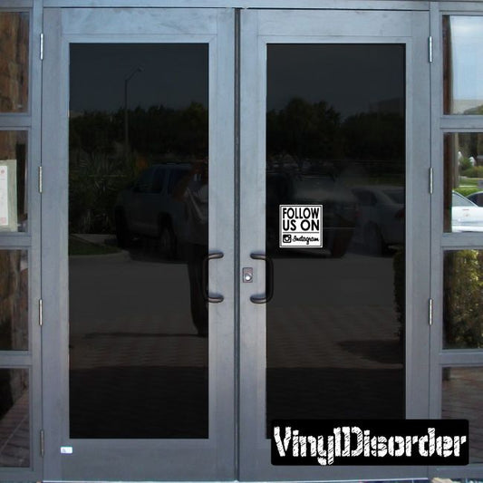 Image of Follow Us on Instagram Sticker - Vinyl Sticker - Car Sticker - 003