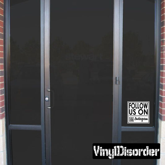 Follow Us on Instagram Sticker - Vinyl Sticker - Car Sticker - 004
