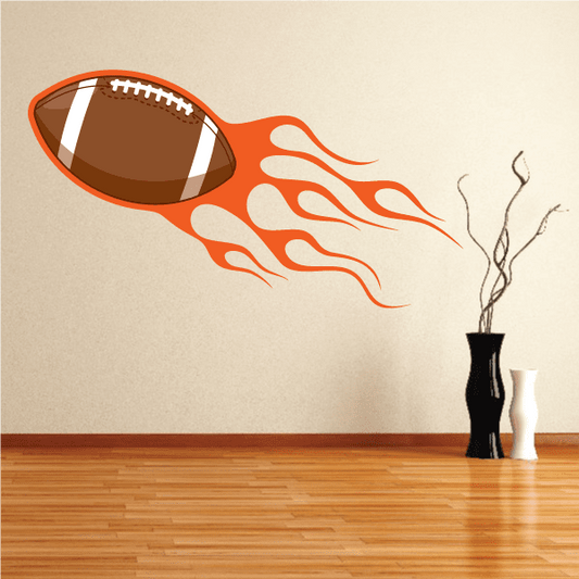 Image of Football Ball Wall Decal - Vinyl Sticker - Car Sticker - Die Cut Sticker - CDSCOLOR031