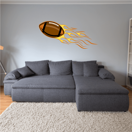 Image of Football Ball Wall Decal - Vinyl Sticker - Car Sticker - Die Cut Sticker - CDSCOLOR033