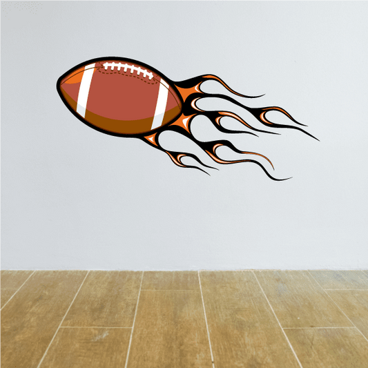 Image of Football Ball Wall Decal - Vinyl Sticker - Car Sticker - Die Cut Sticker - CDSCOLOR035