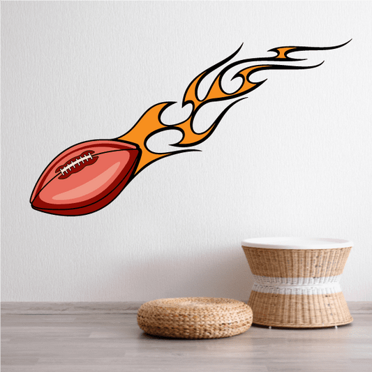 Image of Football Ball Wall Decal - Vinyl Sticker - Car Sticker - Die Cut Sticker - CDSCOLOR036