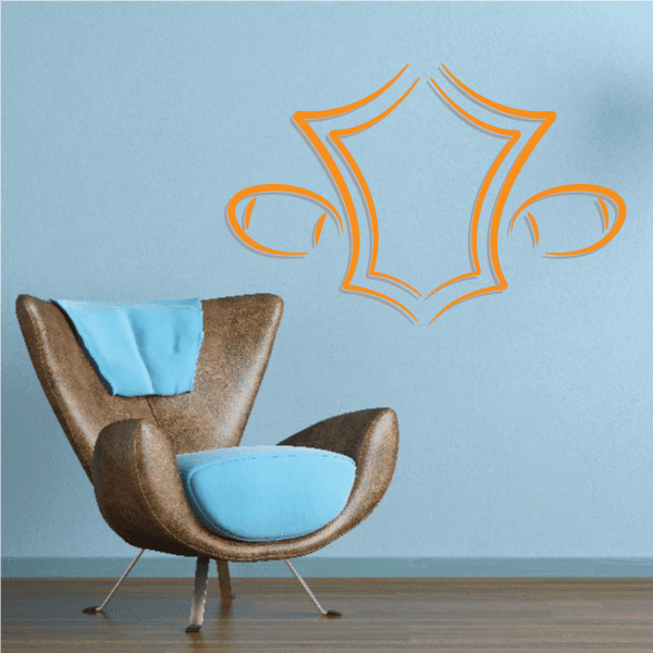 Image of Football Crest Shield Wall Decal - Vinyl Sticker - Car Sticker - Die Cut Sticker - CDSCOLOR064