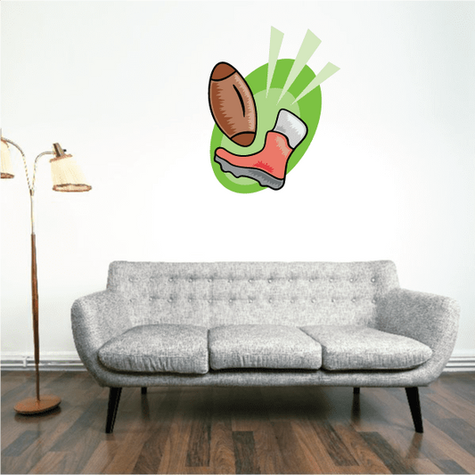 Image of Football Gear Wall Decal - Vinyl Sticker - Car Sticker - Die Cut Sticker - CDSCOLOR019