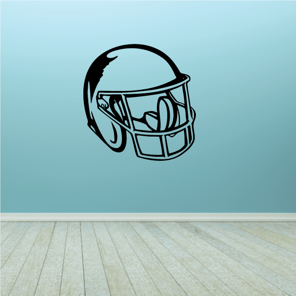 Image of Football Helmet Wall Decal - Vinyl Decal - Car Decal - CDS043