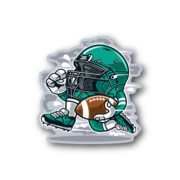 Image of Football Player Sticker