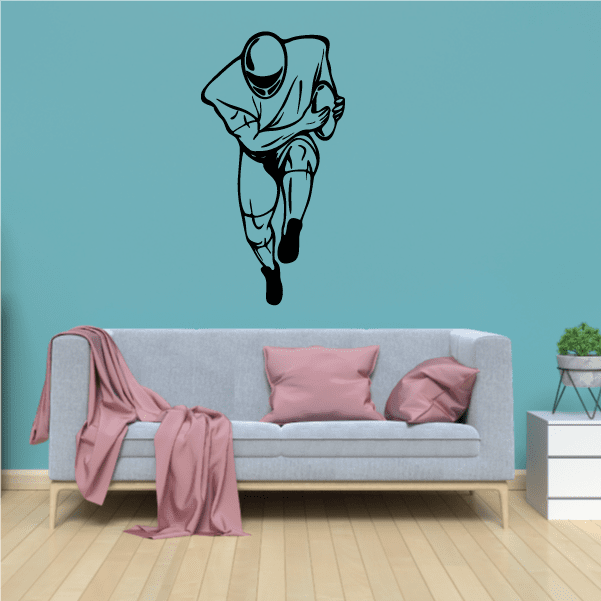 Image of Football Player Wall Decal - Vinyl Decal - Car Decal - CDS052