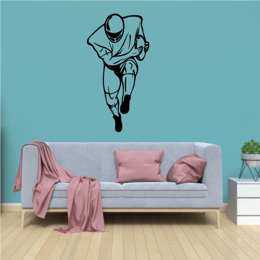 Image of Football Player Wall Decal - Vinyl Decal - Car Decal - CDS052