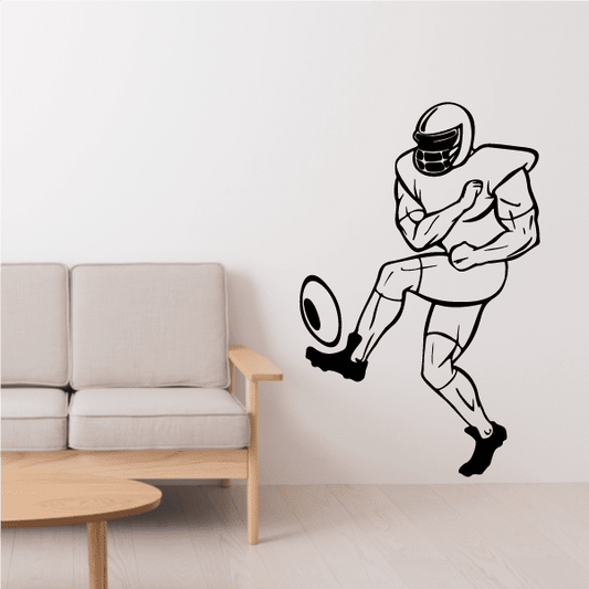 Image of Football Player Wall Decal - Vinyl Decal - Car Decal - CDS053