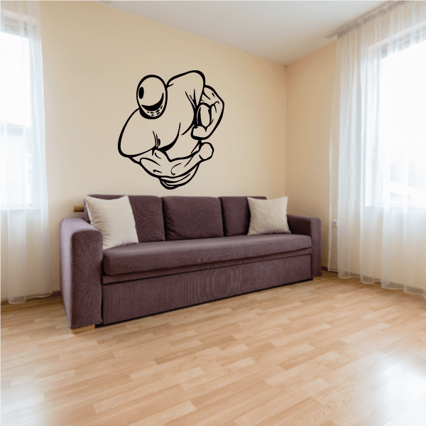 Image of Football Player Wall Decal - Vinyl Decal - Car Decal - CDS054