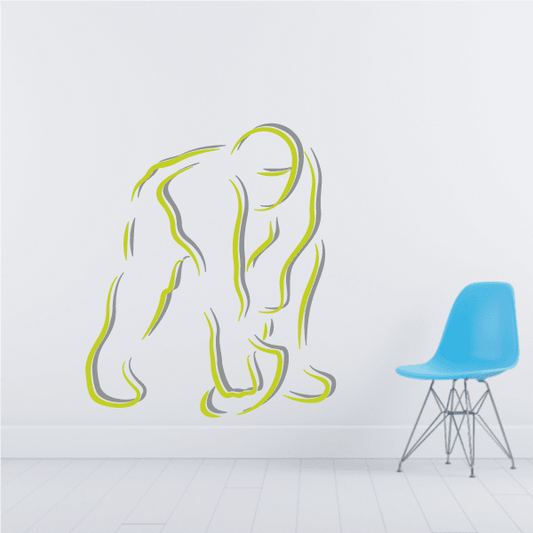 Image of Football Player Wall Decal - Vinyl Sticker - Car Sticker - Die Cut Sticker - CDSCOLOR090