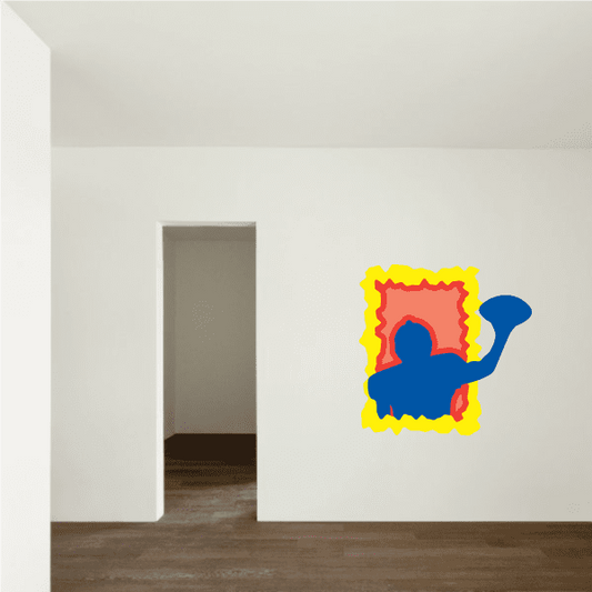 Image of Football Player Wall Decal - Vinyl Sticker - Car Sticker - Die Cut Sticker - CDSCOLOR127