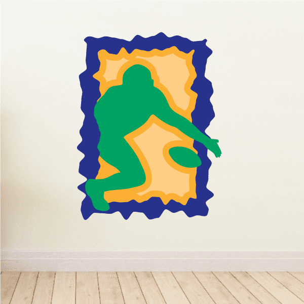 Image of Football Player Wall Decal - Vinyl Sticker - Car Sticker - Die Cut Sticker - CDSCOLOR128