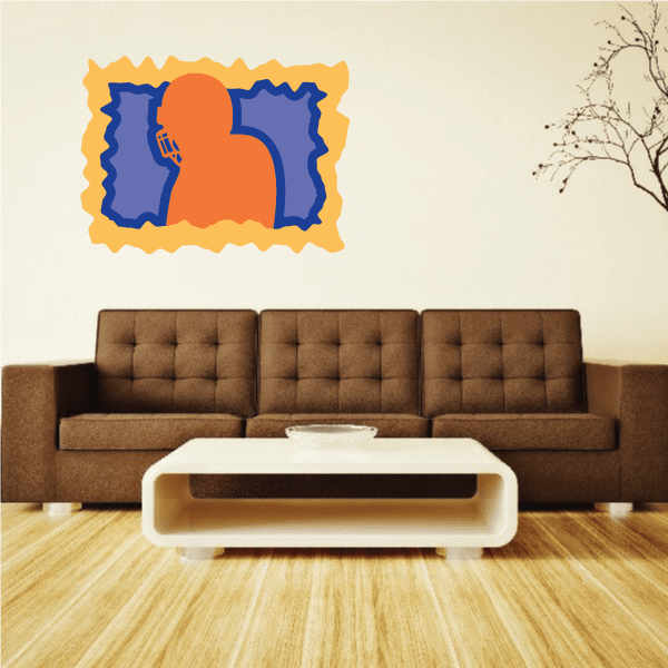 Image of Football Player Wall Decal - Vinyl Sticker - Car Sticker - Die Cut Sticker - CDSCOLOR136