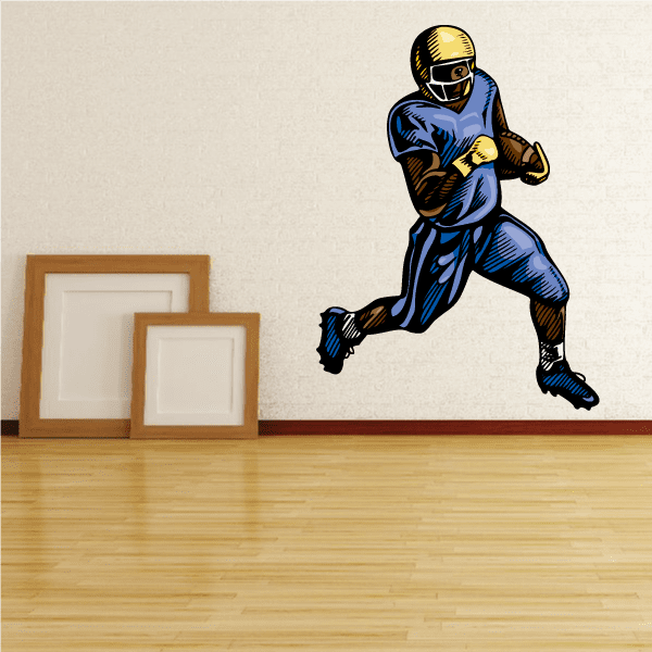 Image of Football Player Wall Decal - Vinyl Sticker - Car Sticker - Die Cut Sticker - CDSCOLOR145