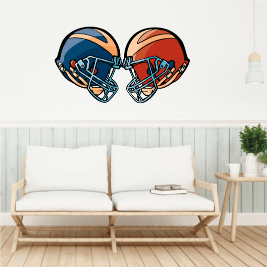 Image of Football Player Wall Decal - Vinyl Sticker - Car Sticker - Die Cut Sticker - CDSCOLOR183
