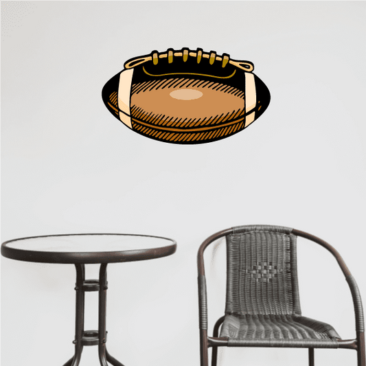 Image of Football Player Wall Decal - Vinyl Sticker - Car Sticker - Die Cut Sticker - CDSCOLOR205