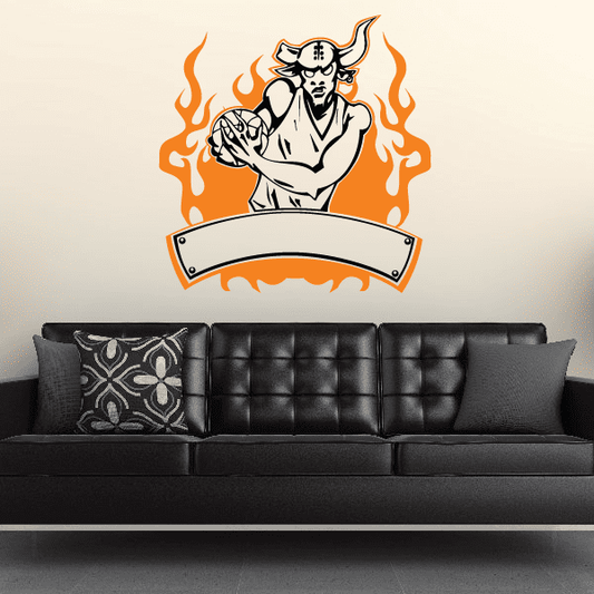 Image of Football Wall Decal - Vinyl Sticker - Car Sticker - Die Cut Sticker - SMcolor010