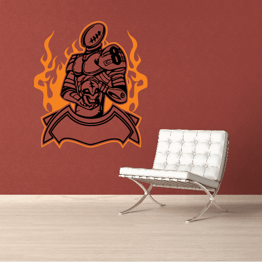 Image of Football Wall Decal - Vinyl Sticker - Car Sticker - Die Cut Sticker - SMcolor011