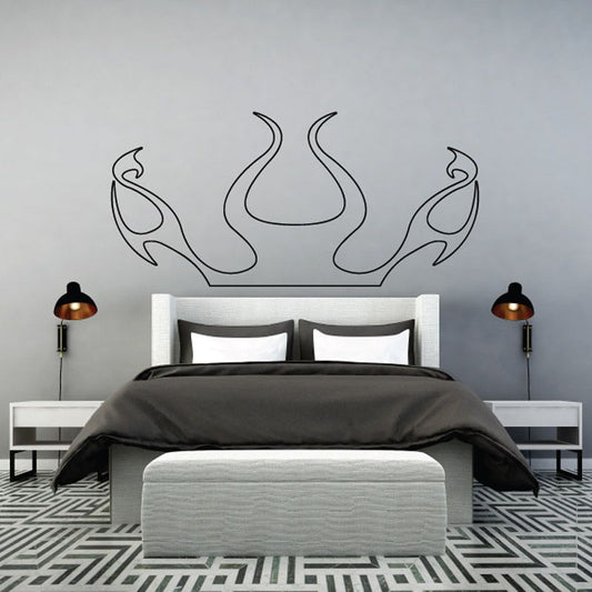 Image of Ghost Flames Car Decal - Vinyl Decal - Wall Decal - CF070
