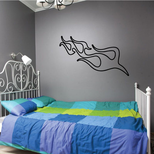 Image of Ghost Flames Car Decal - Vinyl Decal - Wall Decal - CF142