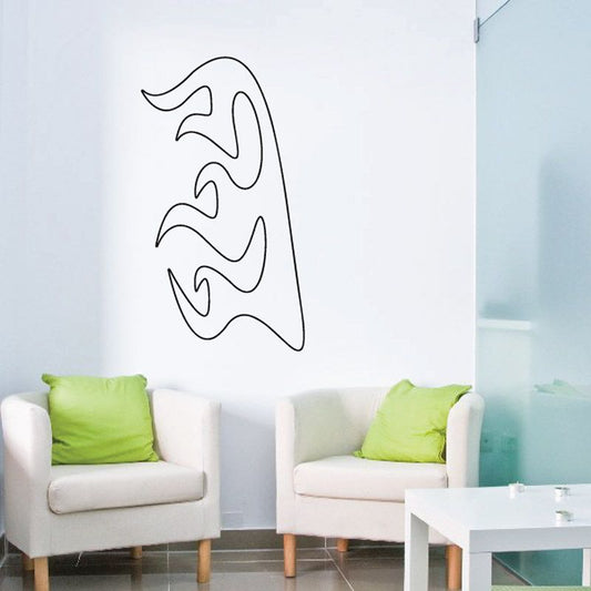 Image of Ghost Flames Car Decal - Vinyl Decal - Wall Decal - CF319