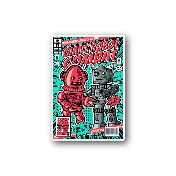 Image of Giant Robot Combat Sticker