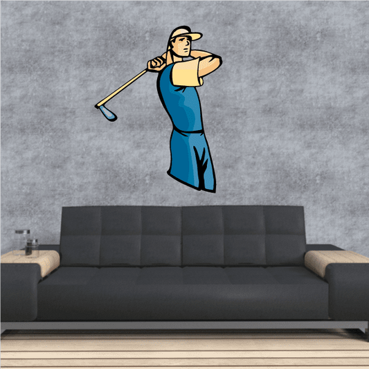 Image of Golf Wall Decal - Vinyl Sticker - Car Sticker - Die Cut Sticker - CDSCOLOR089