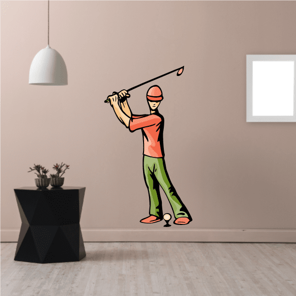 Image of Golf Wall Decal - Vinyl Sticker - Car Sticker - Die Cut Sticker - CDSCOLOR090