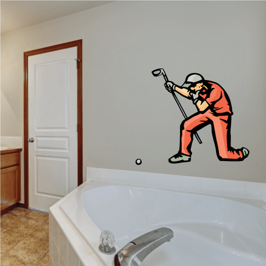 Image of Golf Wall Decal - Vinyl Sticker - Car Sticker - Die Cut Sticker - CDSCOLOR092