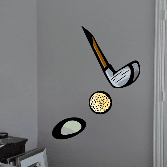 Image of Golf Wall Decal - Vinyl Sticker - Car Sticker - Die Cut Sticker - CDSCOLOR099