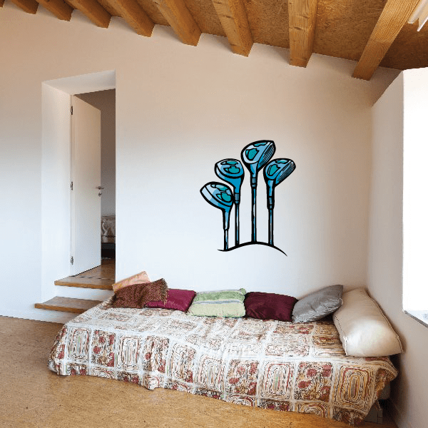 Image of Golf Wall Decal - Vinyl Sticker - Car Sticker - Die Cut Sticker - CDSCOLOR106