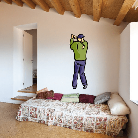 Image of Golf Wall Decal - Vinyl Sticker - Car Sticker - Die Cut Sticker - CDSCOLOR113