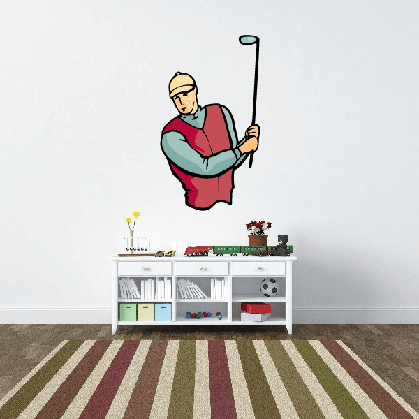 Image of Golf Wall Decal - Vinyl Sticker - Car Sticker - Die Cut Sticker - CDSCOLOR114