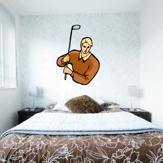 Image of Golf Wall Decal - Vinyl Sticker - Car Sticker - Die Cut Sticker - CDSCOLOR115