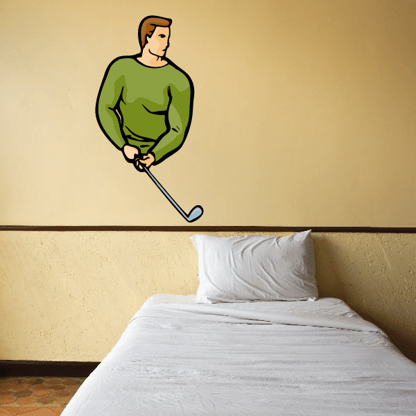 Image of Golf Wall Decal - Vinyl Sticker - Car Sticker - Die Cut Sticker - CDSCOLOR116