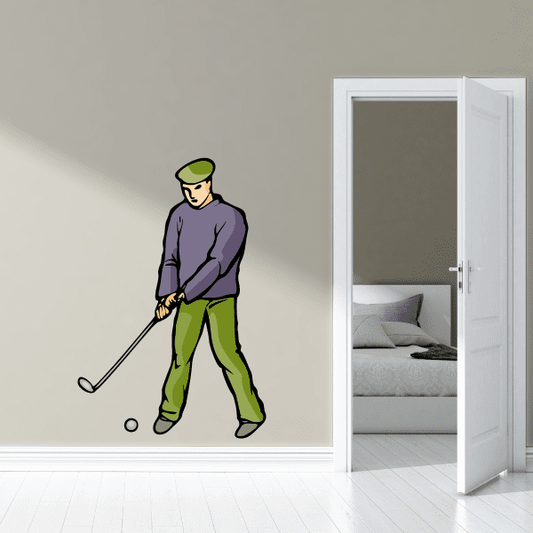 Image of Golf Wall Decal - Vinyl Sticker - Car Sticker - Die Cut Sticker - CDSCOLOR117