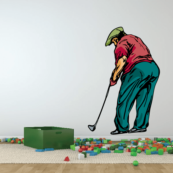 Image of Golf Wall Decal - Vinyl Sticker - Car Sticker - Die Cut Sticker - CDSCOLOR140