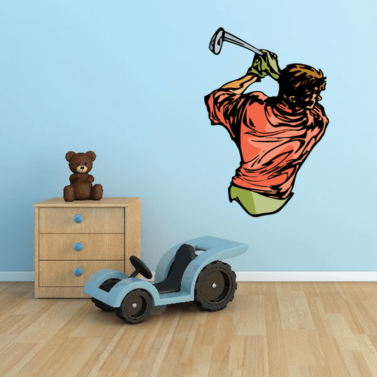 Image of Golf Wall Decal - Vinyl Sticker - Car Sticker - Die Cut Sticker - CDSCOLOR143