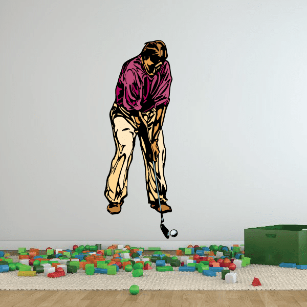 Image of Golf Wall Decal - Vinyl Sticker - Car Sticker - Die Cut Sticker - CDSCOLOR145