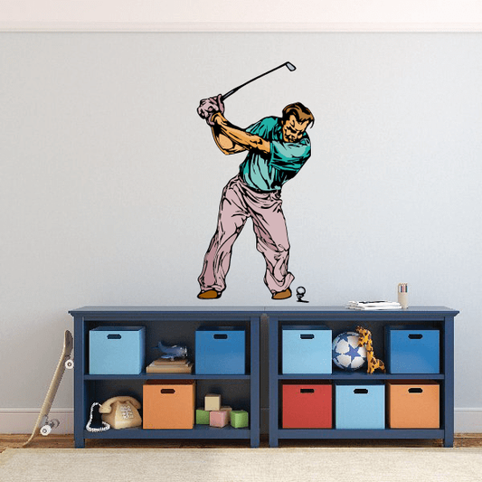Image of Golf Wall Decal - Vinyl Sticker - Car Sticker - Die Cut Sticker - CDSCOLOR146