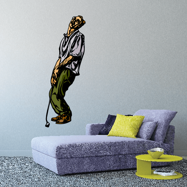 Image of Golf Wall Decal - Vinyl Sticker - Car Sticker - Die Cut Sticker - CDSCOLOR149