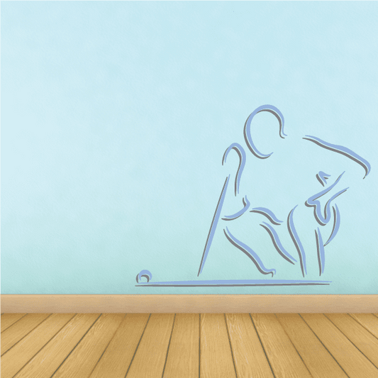 Image of Golfer Wall Decal - Vinyl Sticker - Car Sticker - Die Cut Sticker - CDSCOLOR013