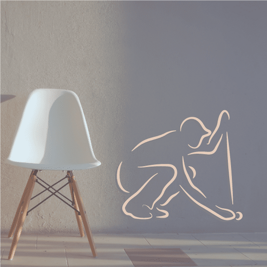 Image of Golfer Wall Decal - Vinyl Sticker - Car Sticker - Die Cut Sticker - CDSCOLOR016