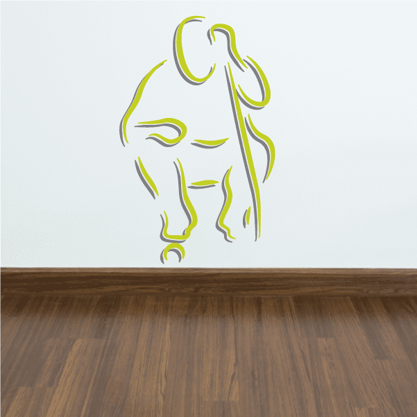 Image of Golfer Wall Decal - Vinyl Sticker - Car Sticker - Die Cut Sticker - CDSCOLOR017