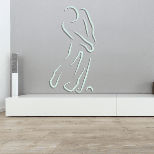 Image of Golfer Wall Decal - Vinyl Sticker - Car Sticker - Die Cut Sticker - CDSCOLOR024