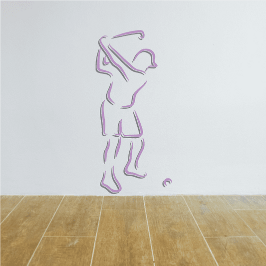 Image of Golfer Wall Decal - Vinyl Sticker - Car Sticker - Die Cut Sticker - CDSCOLOR035