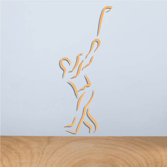 Image of Golfer Wall Decal - Vinyl Sticker - Car Sticker - Die Cut Sticker - CDSCOLOR037